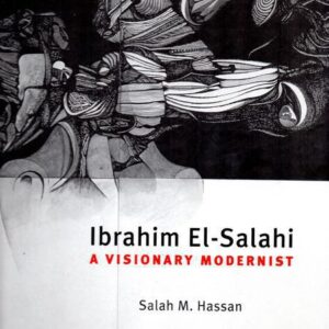 Ibrahim El-Salahi A Visionary Modernist book cover, abstract black and white etching with text