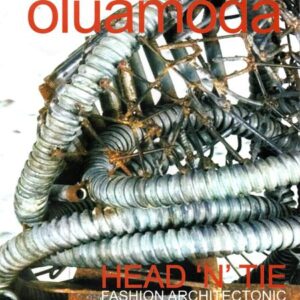 Olu Amoda HEAD 'N' TIE, FASHION ARCHITECTONIC. book cover, photo of metal hoses and rusted metal