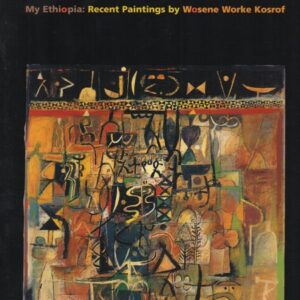 Wosene Worke Kosrof MY ETHIOPIA : Recent Paintings book cover, showing abstract painting in browns on a black field